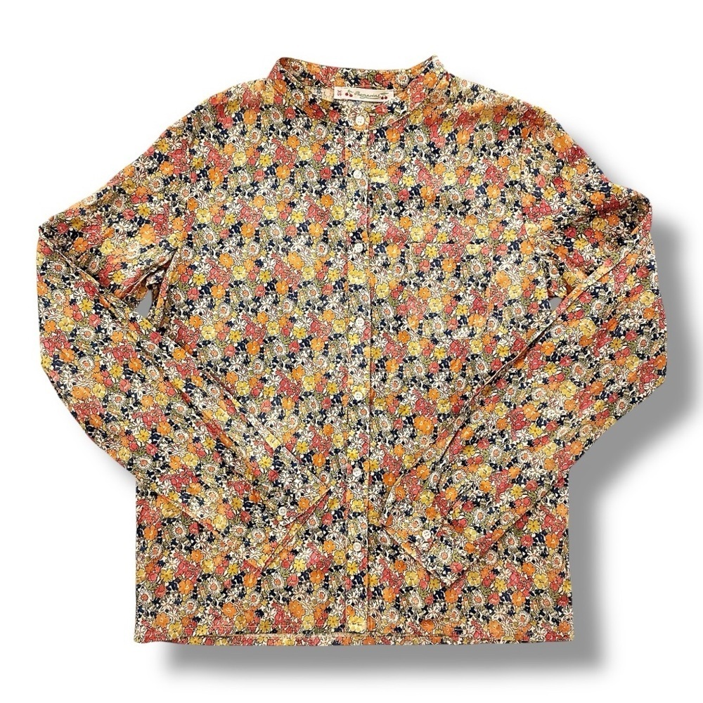 Bonpoint | Floral Mao Collar Button Down Shirt (14)